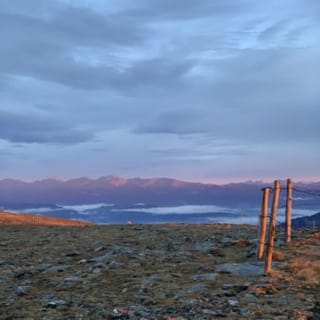 Blick vom Speikkogel auf die umliegende Landschaft.